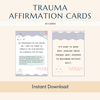 Trauma Healing Affirmation & Tips Cards – Daily Guidance & Support